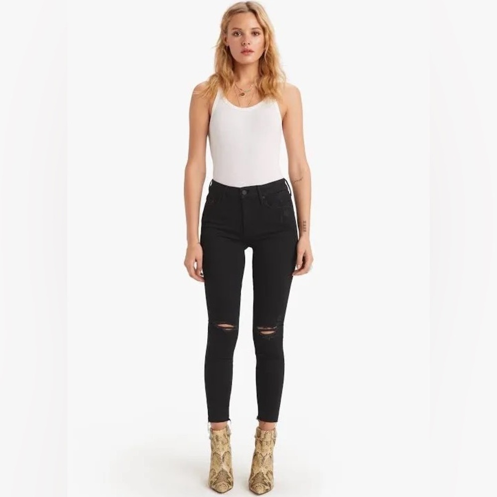 MOTHER Looker Ankle Fray Guilty as Sin Jeans | Size 28